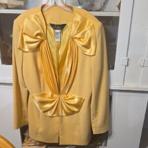 ELITE CHAMPANGE SIZE 10 Golden Yellow Blazer